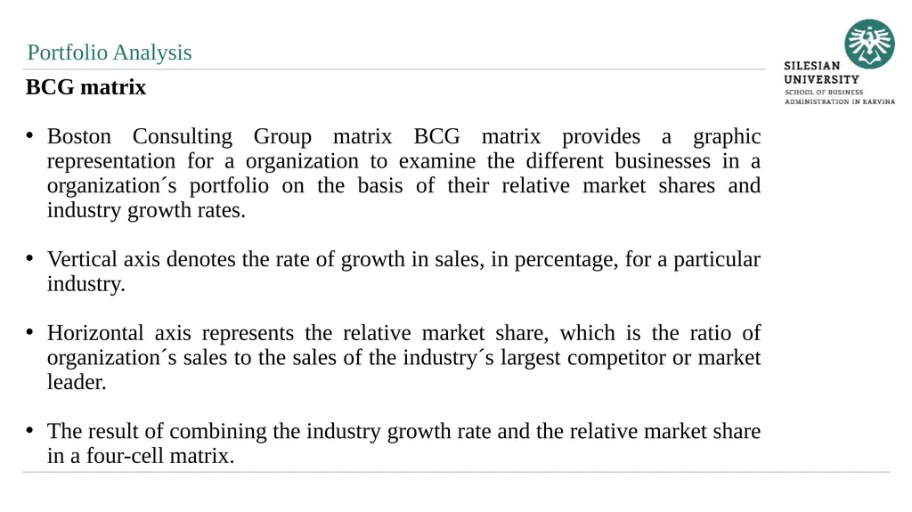 Analytical Methods of Business Environment - slide 17 of 27