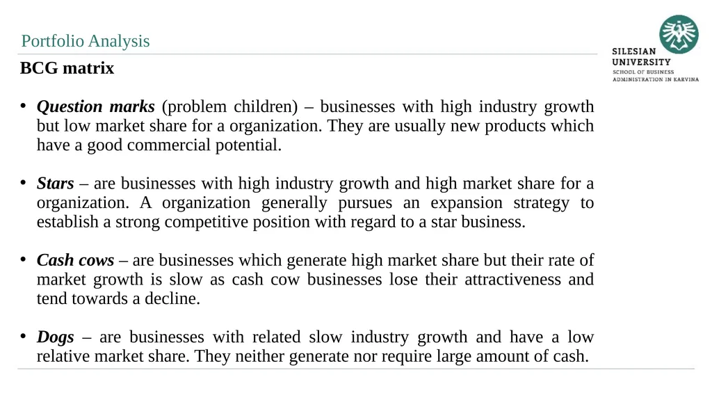Analytical Methods of Business Environment - slide 19 of 27