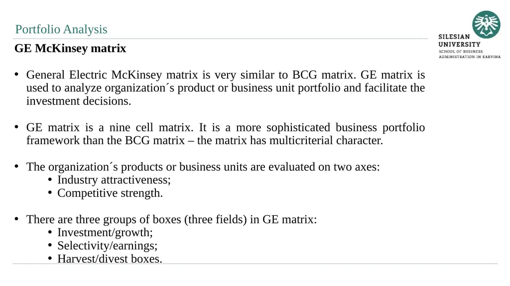 Analytical Methods of Business Environment - slide 20 of 27
