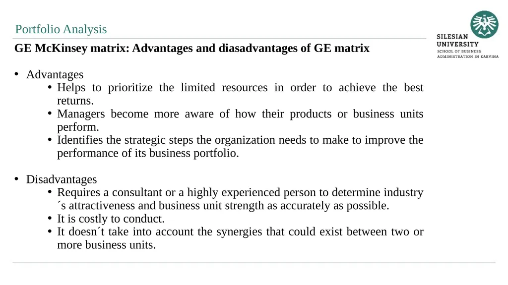 Analytical Methods of Business Environment - slide 25 of 27