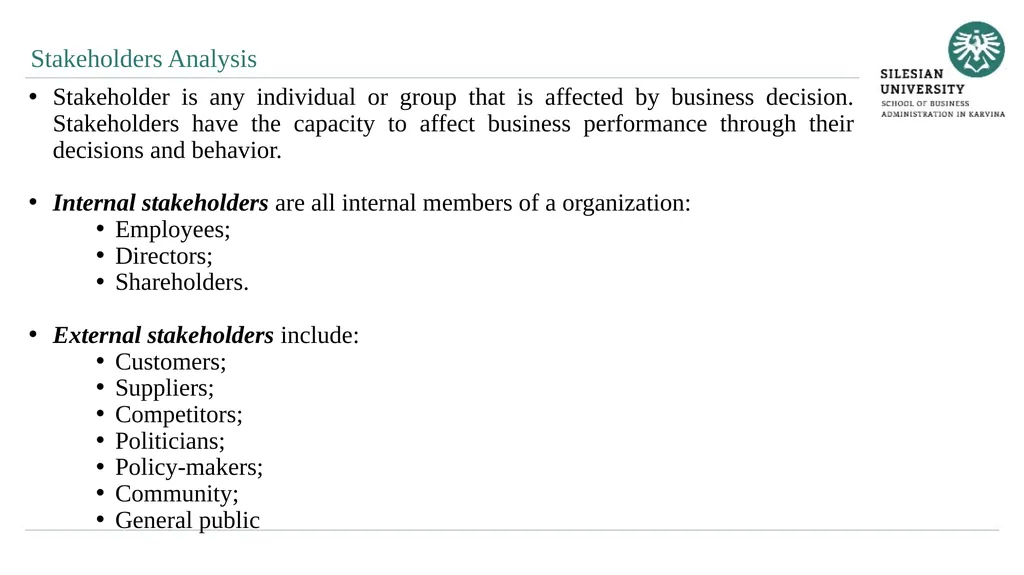Analytical Methods of Business Environment - slide 14 of 27