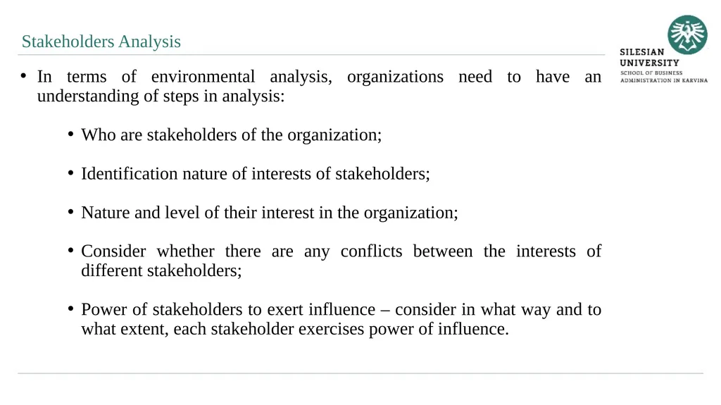 Analytical Methods of Business Environment - slide 15 of 27