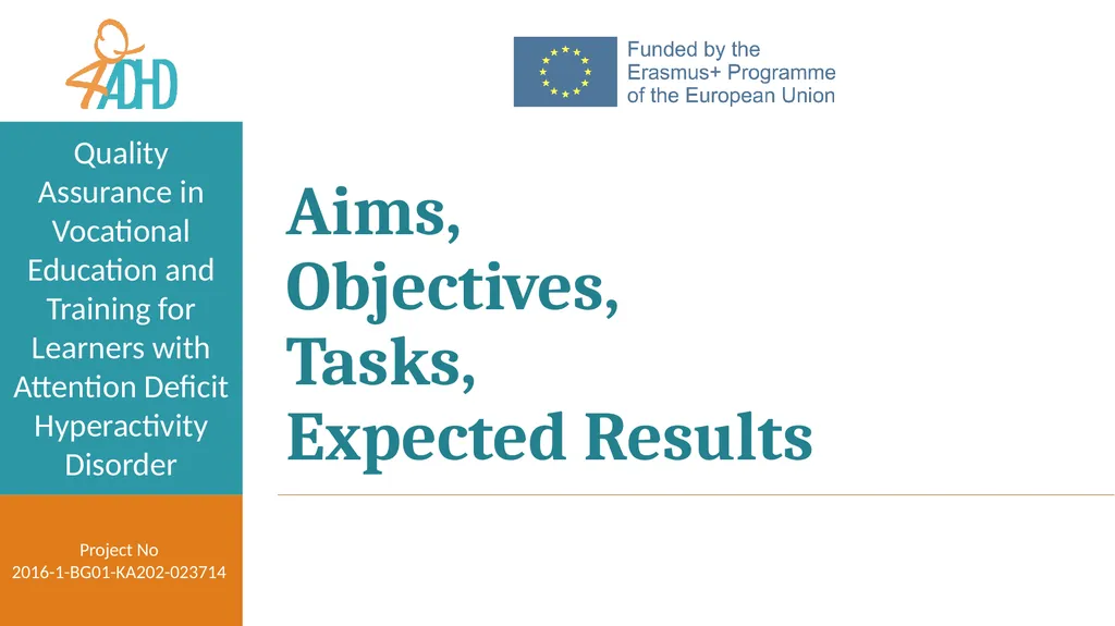 Aims, Objectives, Tasks, Expected Results - slide 1 of 9