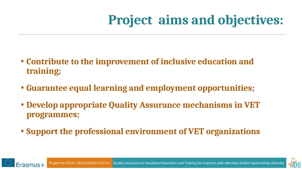 Aims, Objectives, Tasks, Expected Results - slide 4 of 9