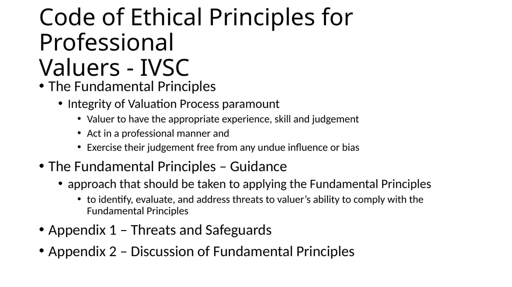 International Business Valuers Association Valuers - slide 22 of 60
