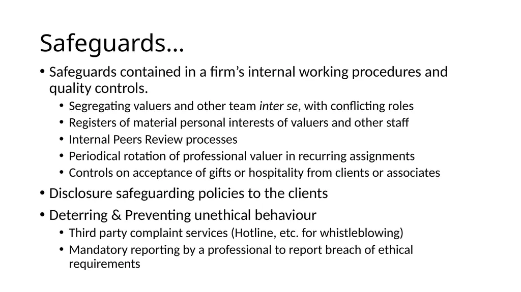 International Business Valuers Association Valuers - slide 31 of 60