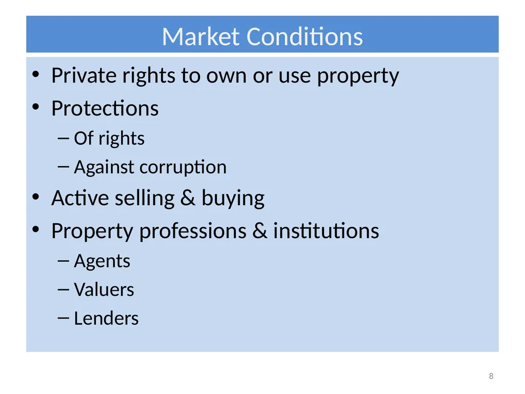 International Experience with Organizing Property - slide 8 of 24