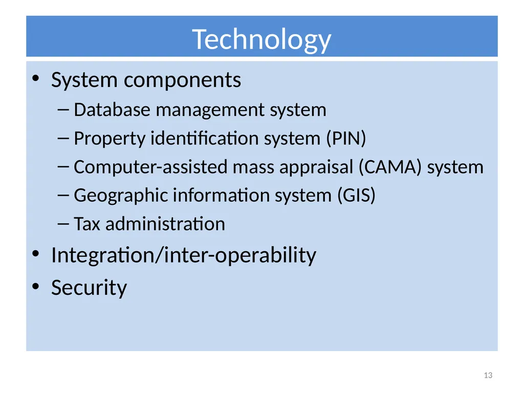 International Experience with Organizing Property - slide 13 of 24