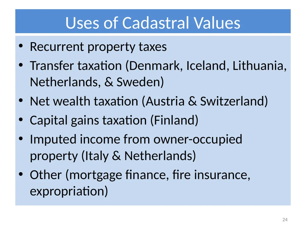 International Experience with Organizing Property - slide 24 of 24