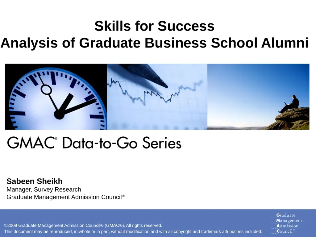 Skills for Success Analysis of Graduate Business
