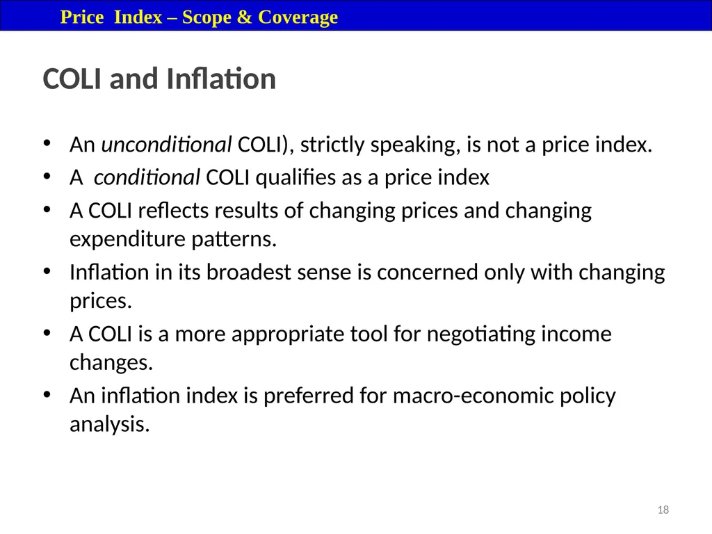 Price Index Module 16: Price Index Session IV 3 - slide 18 of 32
