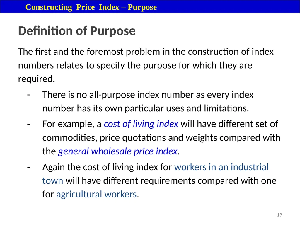 Price Index Module 16: Price Index Session IV 3 - slide 19 of 32