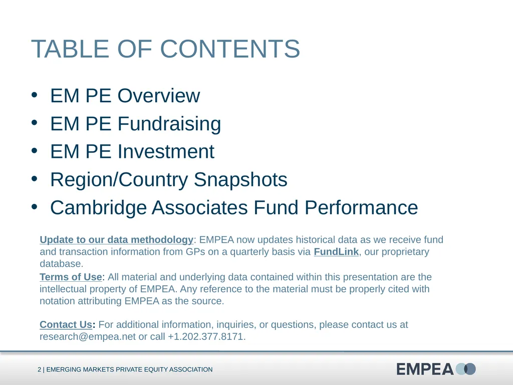 Industry Statistics Q1 2014 Emerging Markets - slide 2 of 47