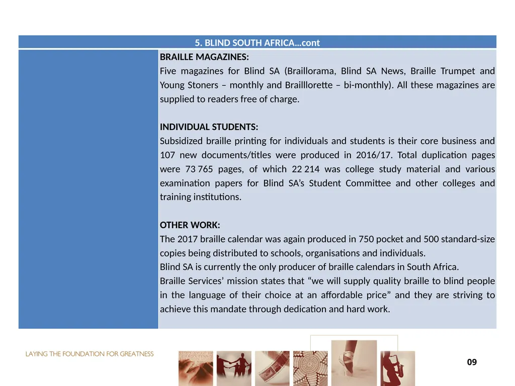 FUNDING FOR NON-ENTITIES DIRECTOR-GENERAL: ARTS - slide 12 of 28