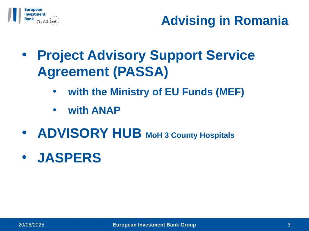 14 March 2018 European Investment Bank Group 1 - slide 3 of 14