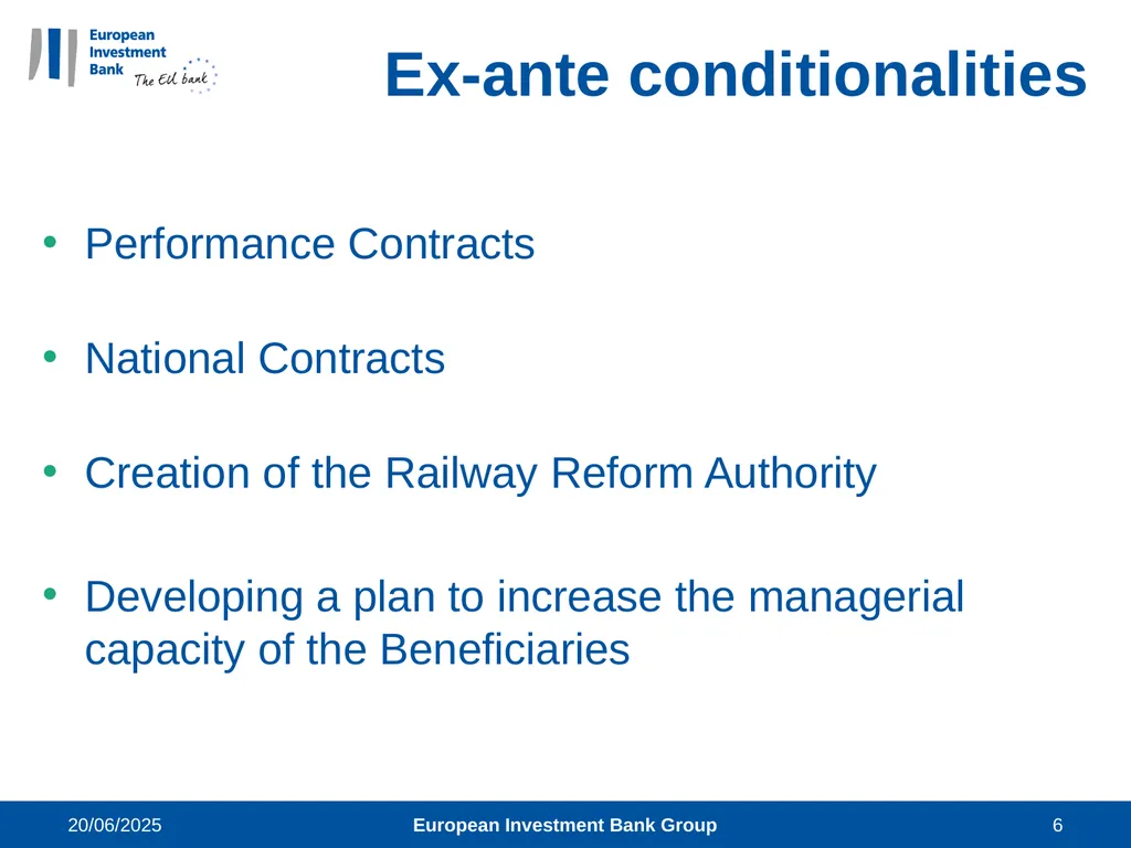 14 March 2018 European Investment Bank Group 1 - slide 6 of 14