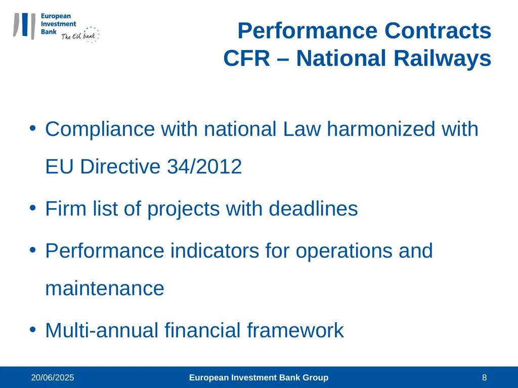 14 March 2018 European Investment Bank Group 1 - slide 8 of 14