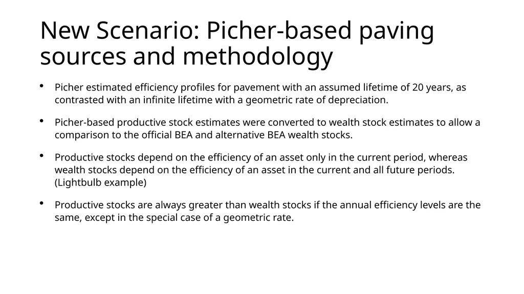 Constructing BEA Highways and Streets Net Wealth - slide 6 of 15