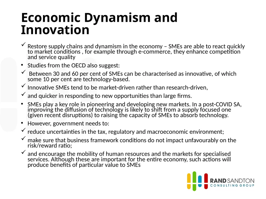 Planning for the Future of Small Businesses in - slide 6 of 33