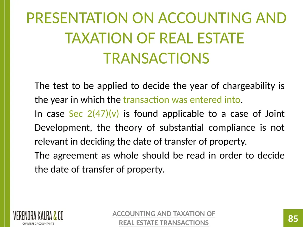 PRESENTATION ON PRESENTATION ON ACCOUNTING AND - slide 85 of 126