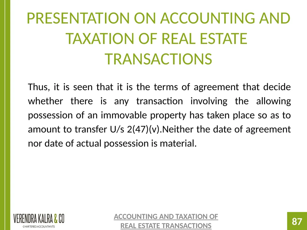 PRESENTATION ON PRESENTATION ON ACCOUNTING AND - slide 87 of 126
