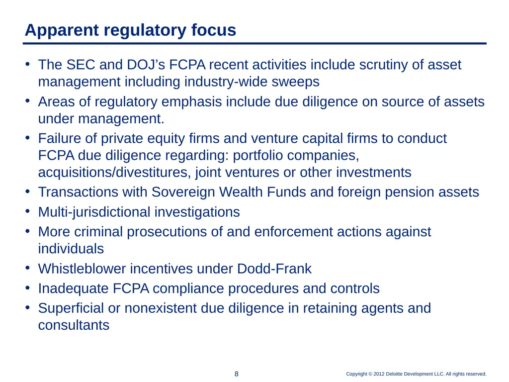 Elements of an Effective Anti-Corruption Program - slide 8 of 26
