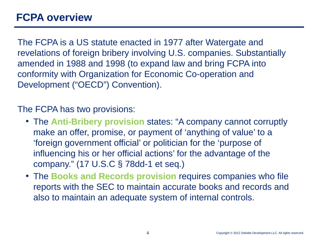 Elements of an Effective Anti-Corruption Program - slide 4 of 26