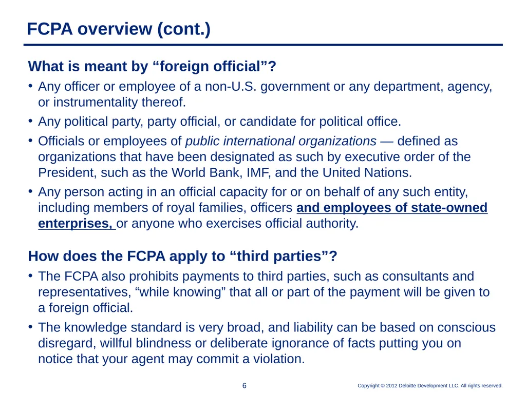 Elements of an Effective Anti-Corruption Program - slide 6 of 26