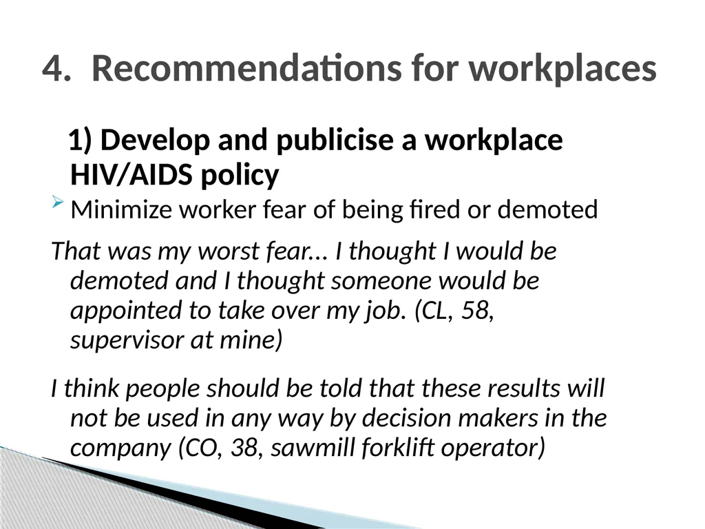 AIDS amongst workers: What special factors - slide 15 of 29