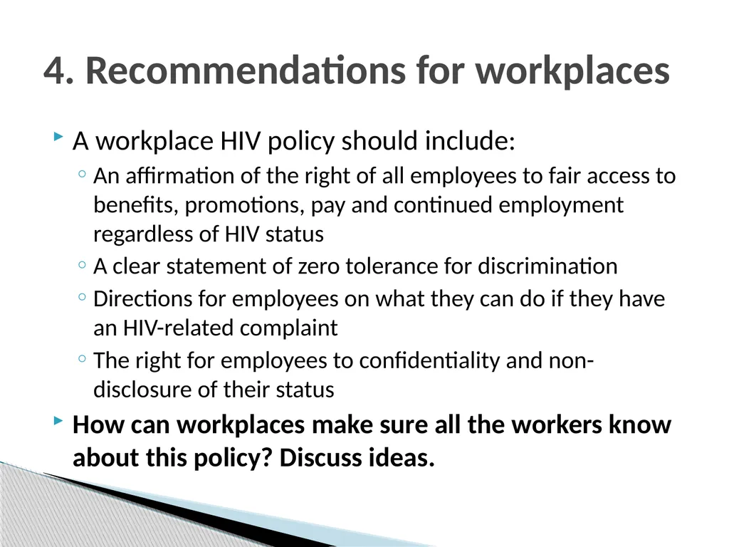 AIDS amongst workers: What special factors - slide 16 of 29