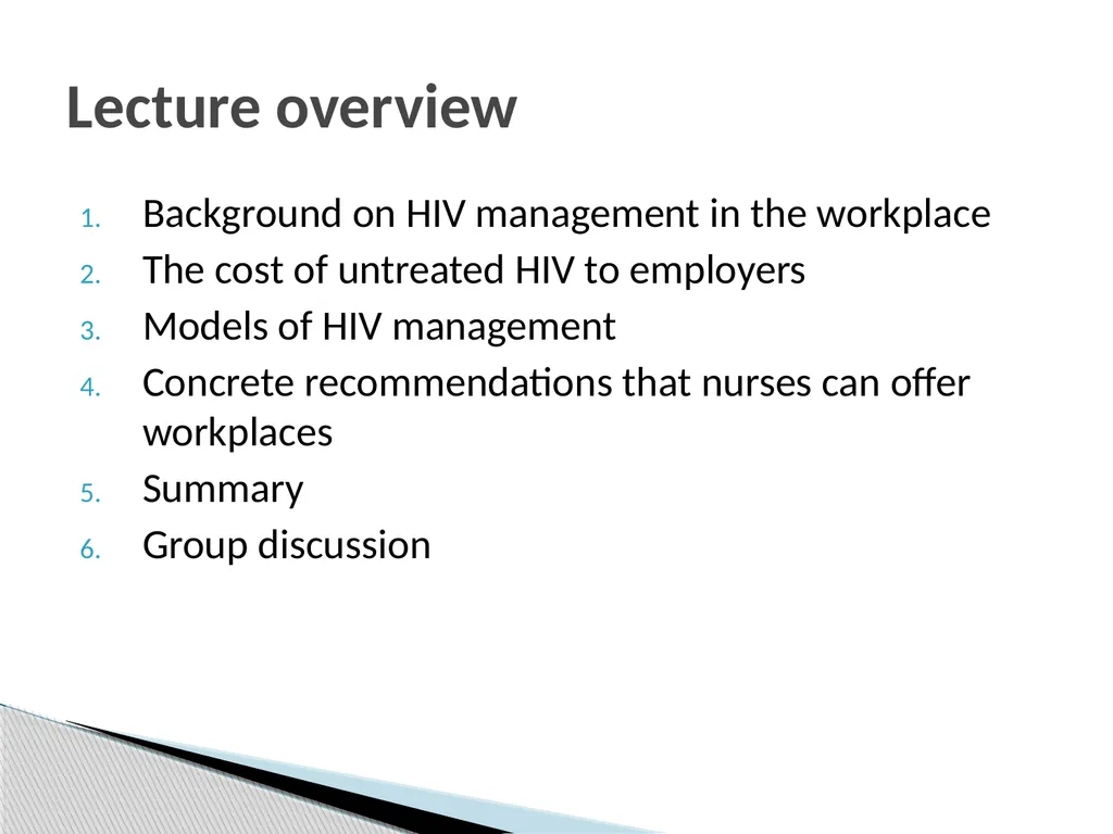AIDS amongst workers: What special factors - slide 3 of 29