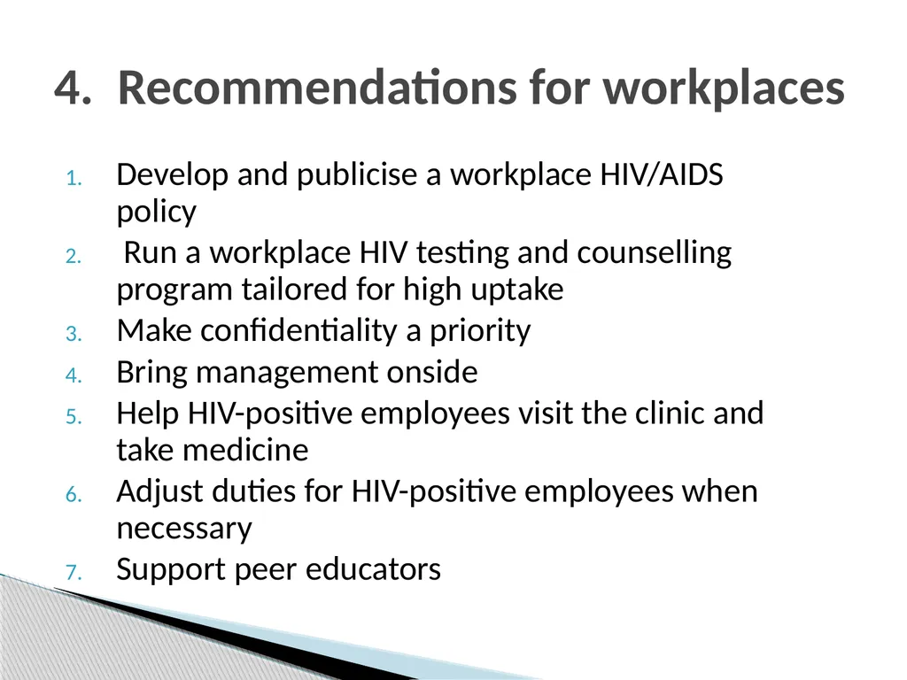 AIDS amongst workers: What special factors - slide 14 of 29