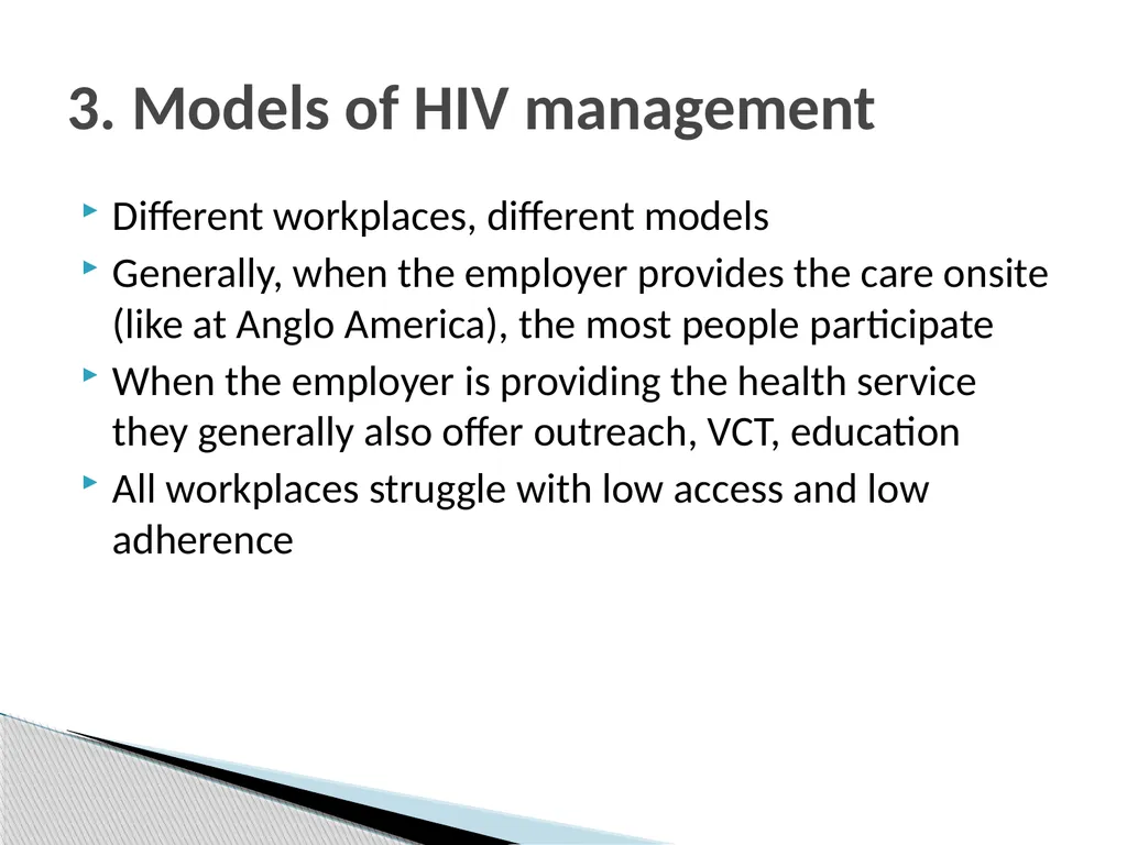 AIDS amongst workers: What special factors - slide 13 of 29