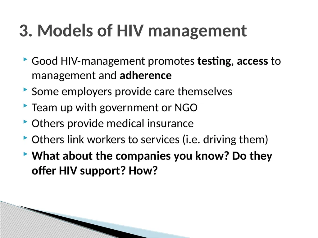 AIDS amongst workers: What special factors - slide 12 of 29