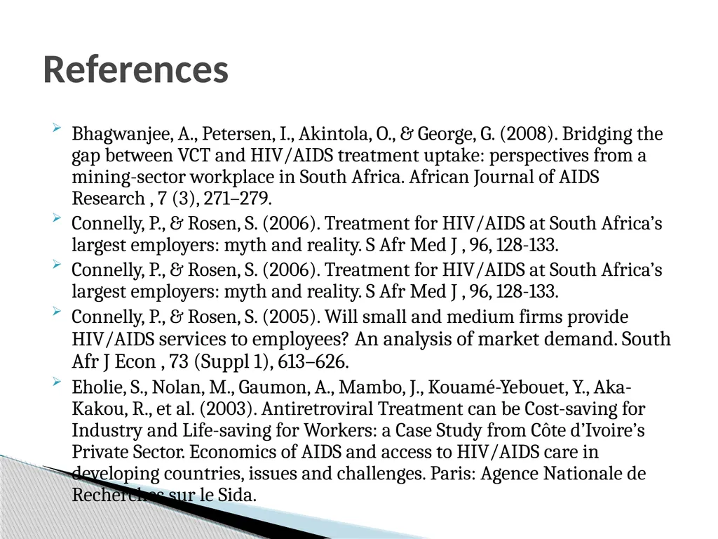 AIDS amongst workers: What special factors - slide 27 of 29