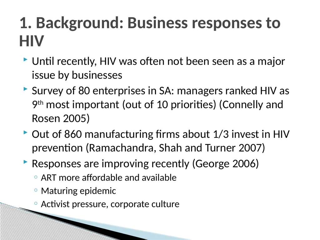 AIDS amongst workers: What special factors - slide 5 of 29