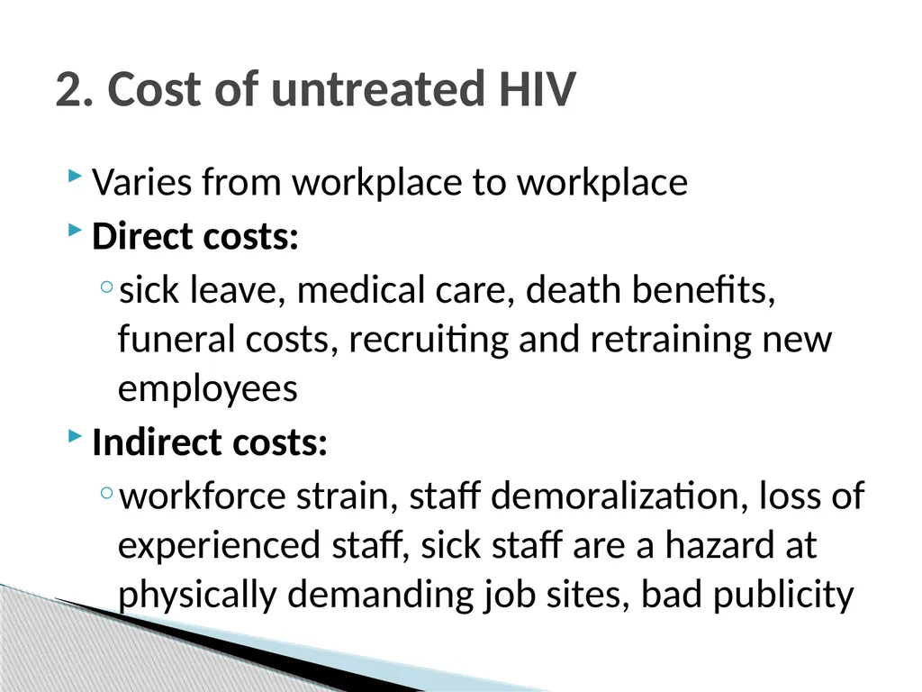 AIDS amongst workers: What special factors - slide 8 of 29
