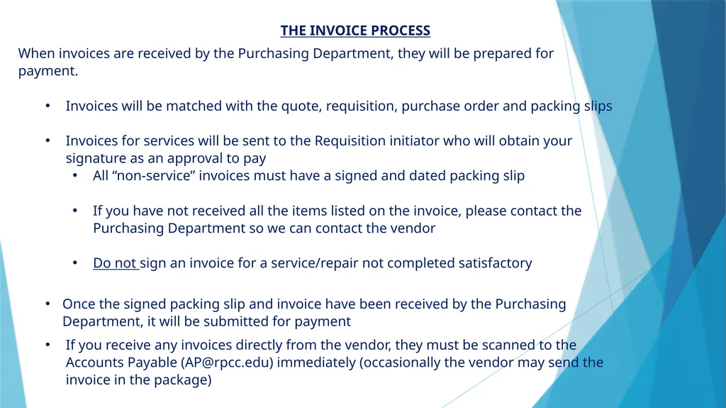 REQUISITION/PURCHASING PROCESS June 07, 2023 - slide 18 of 22