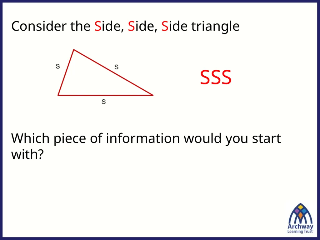 Last lesson we looked at how to draw triangles - slide 3 of 12