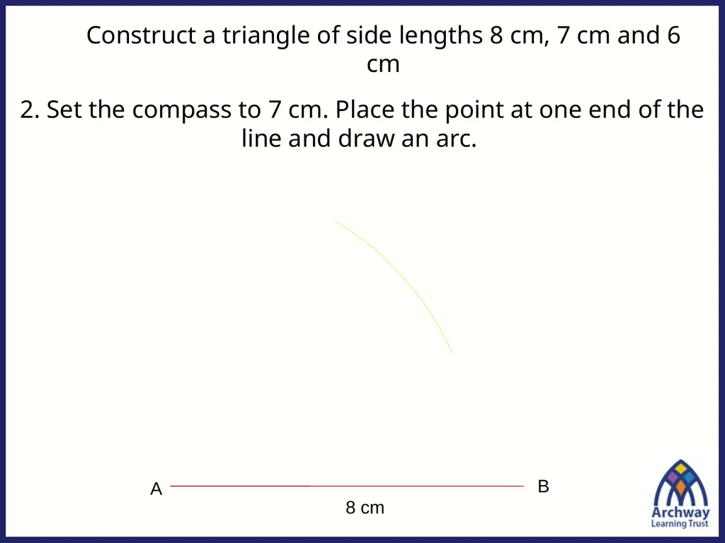 Last lesson we looked at how to draw triangles - slide 6 of 12