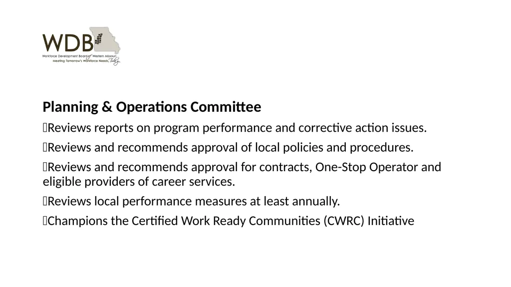 Workforce Development Board of Western Missouri, - slide 7 of 13