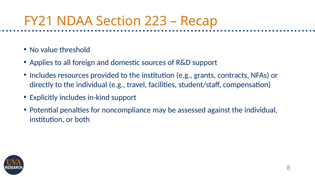 March 18, 2021 Expanded Federal Disclosure - slide 8 of 16