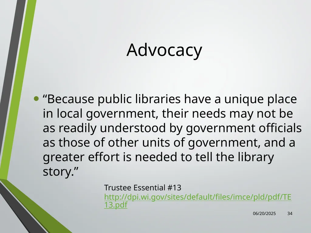 Library Director Orientation John Thompson, System - slide 34 of 96