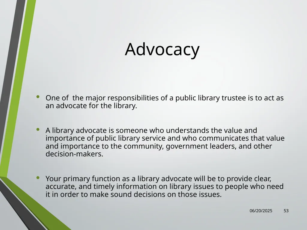 Library Director Orientation John Thompson, System - slide 53 of 96