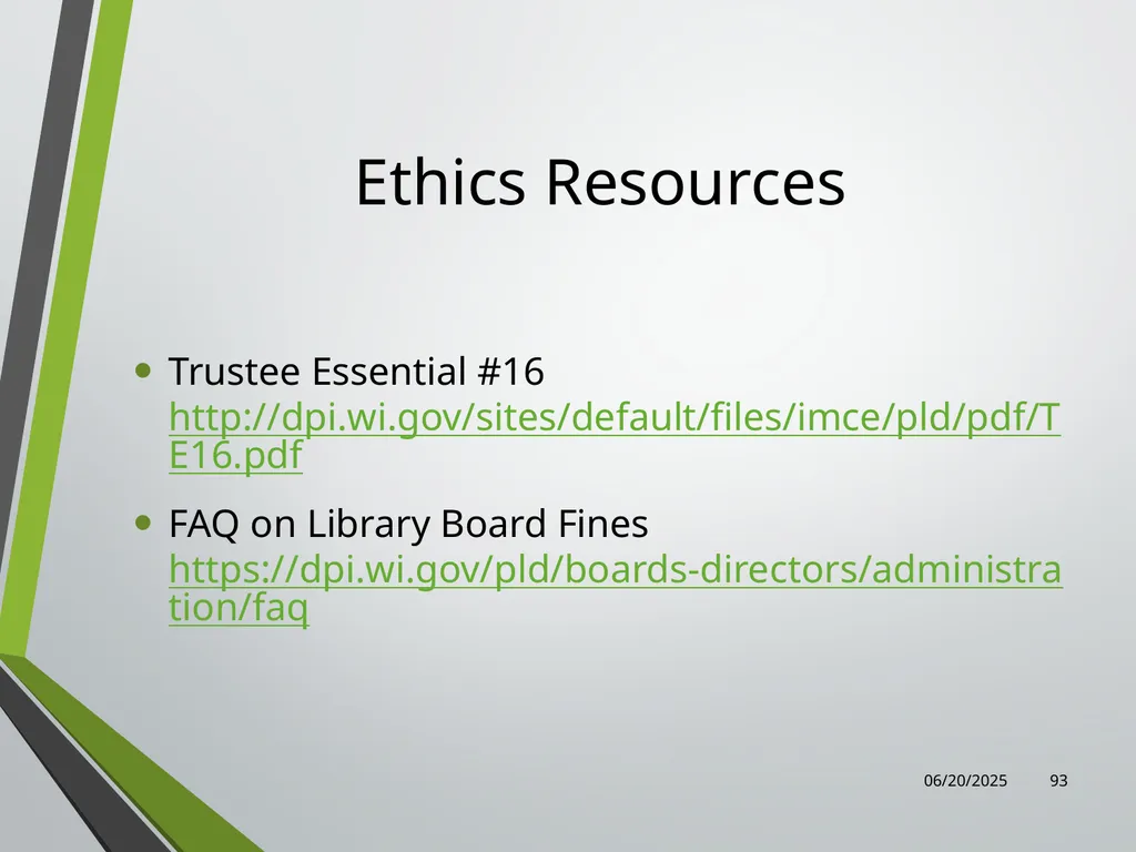 Library Director Orientation John Thompson, System - slide 93 of 96