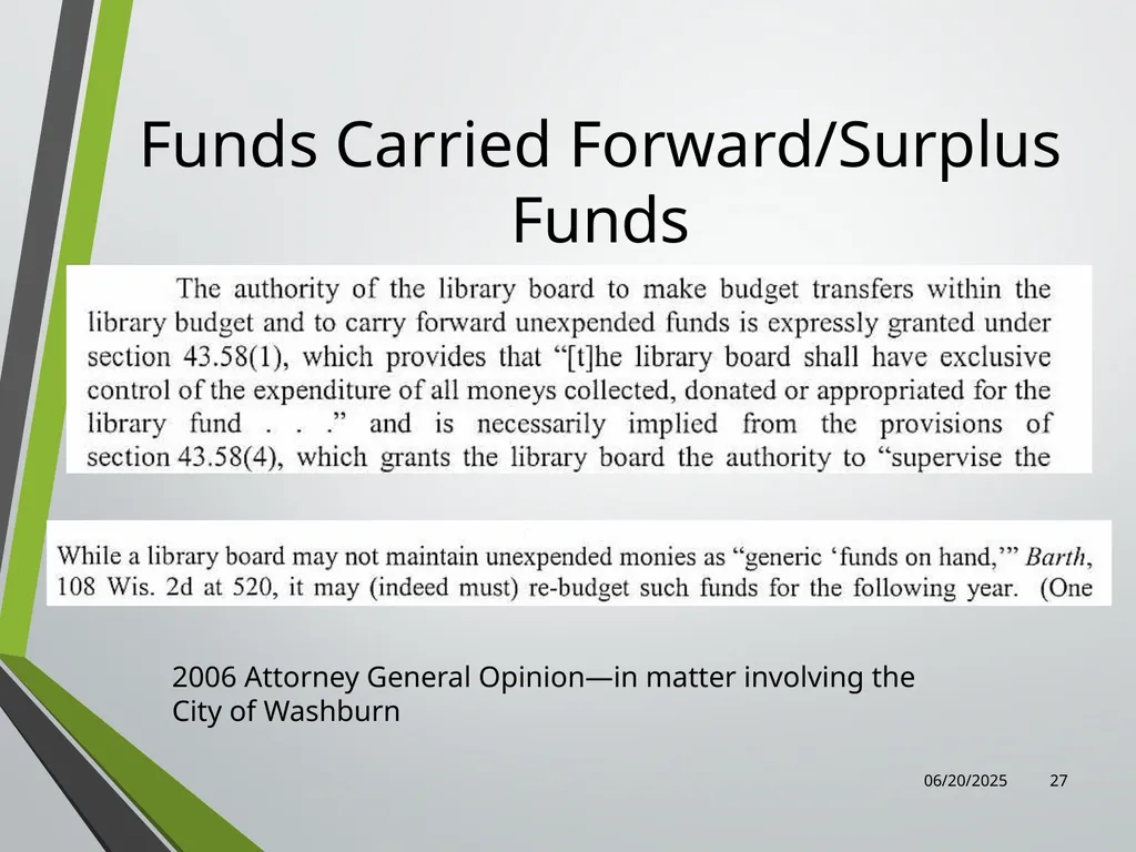 Library Director Orientation John Thompson, System - slide 27 of 96