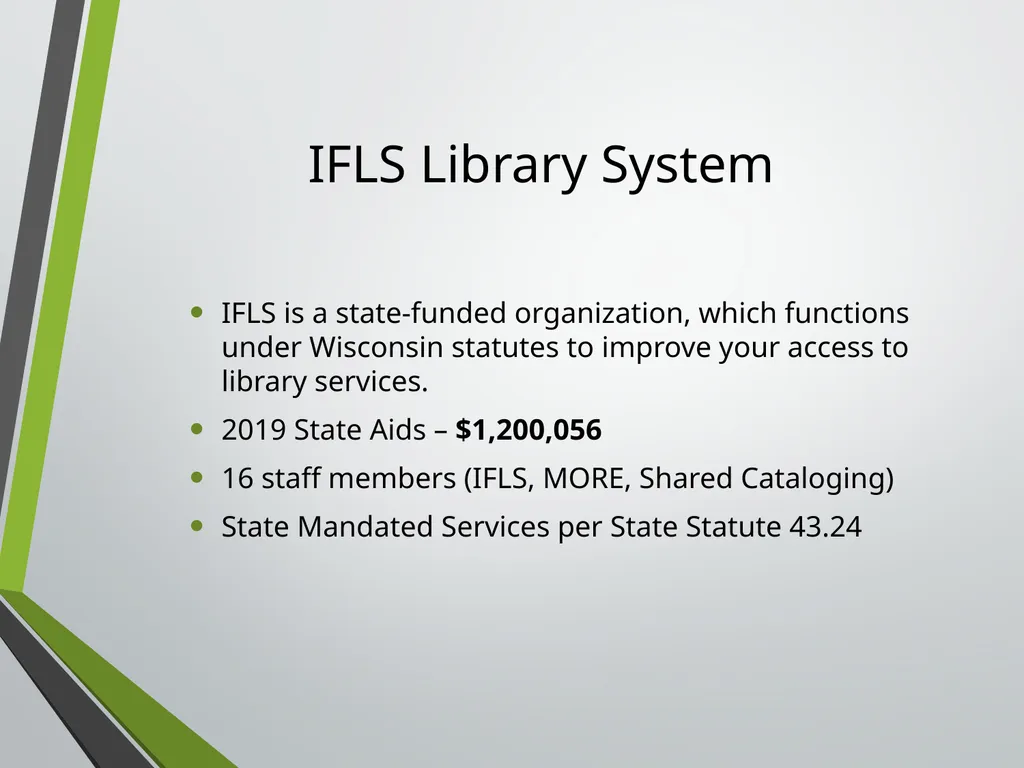 Library Director Orientation John Thompson, System - slide 5 of 96