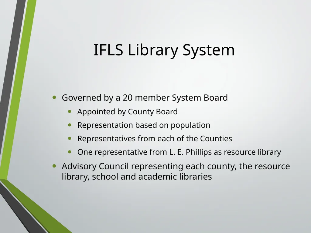 Library Director Orientation John Thompson, System - slide 6 of 96