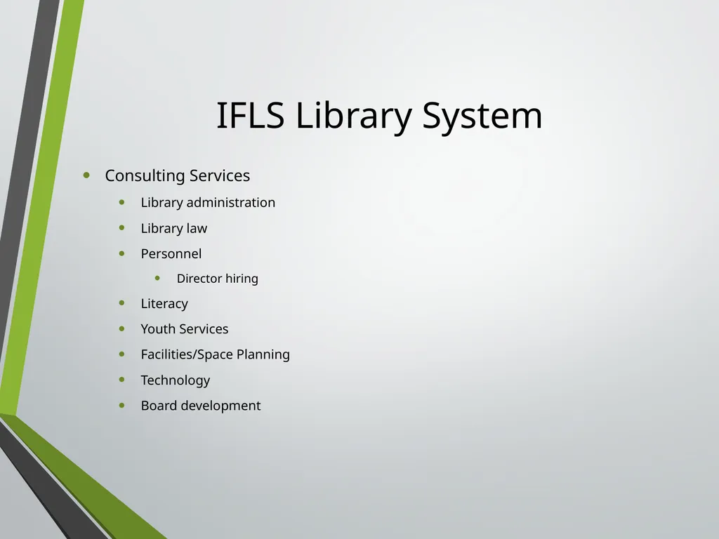 Library Director Orientation John Thompson, System - slide 8 of 96