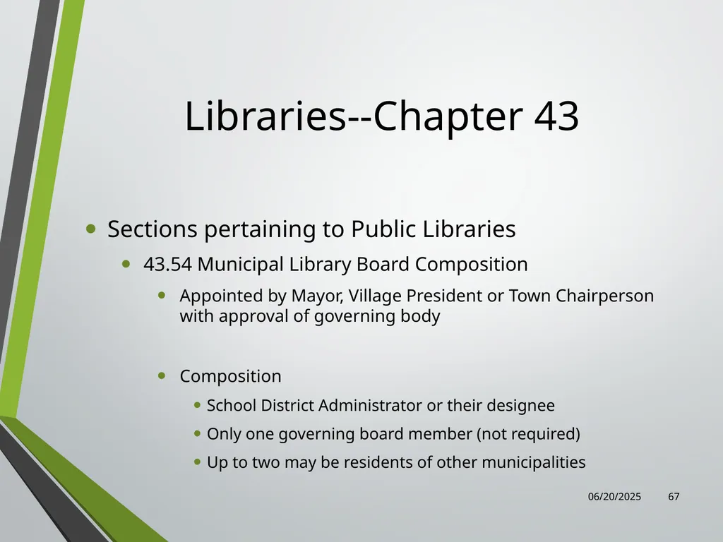 Library Director Orientation John Thompson, System - slide 67 of 96